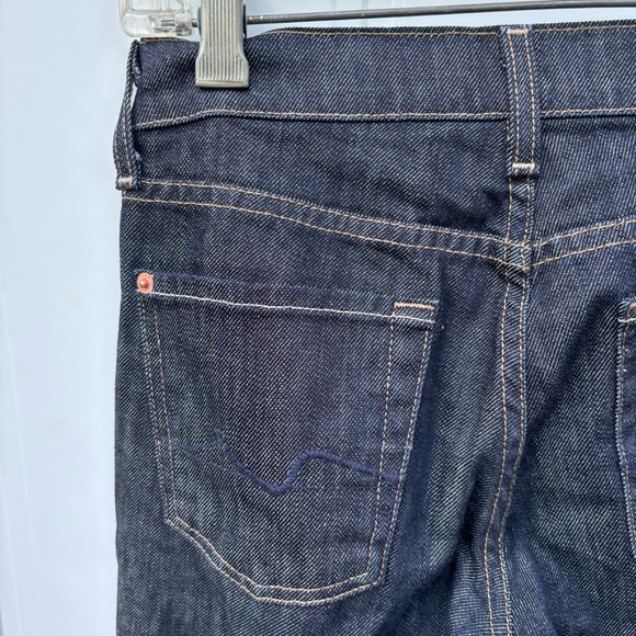 7 FOR ALL MANKIND Bootcut Original fit Jeans Womens size 24 denim dark wash EUC - Picture 8 of 9